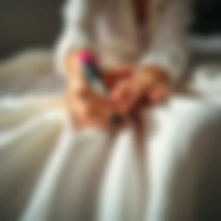 Application of Laundry Marker on Fabric Close-up view of a laundry marker in use on fabric