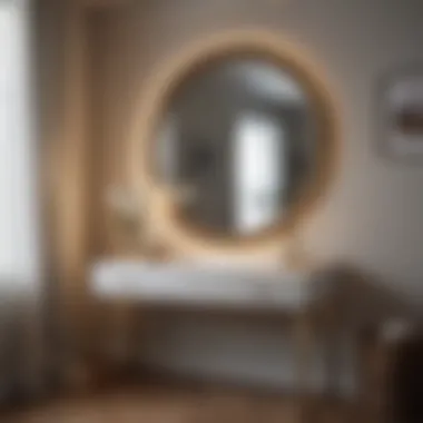 Chic Setup Featuring a Modern Vanity Chic bedroom setup highlighting a modern vanity
