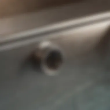 Maintenance of Stainless Steel Bathtub Drains Close-up of maintenance practices for stainless steel bathtub drains