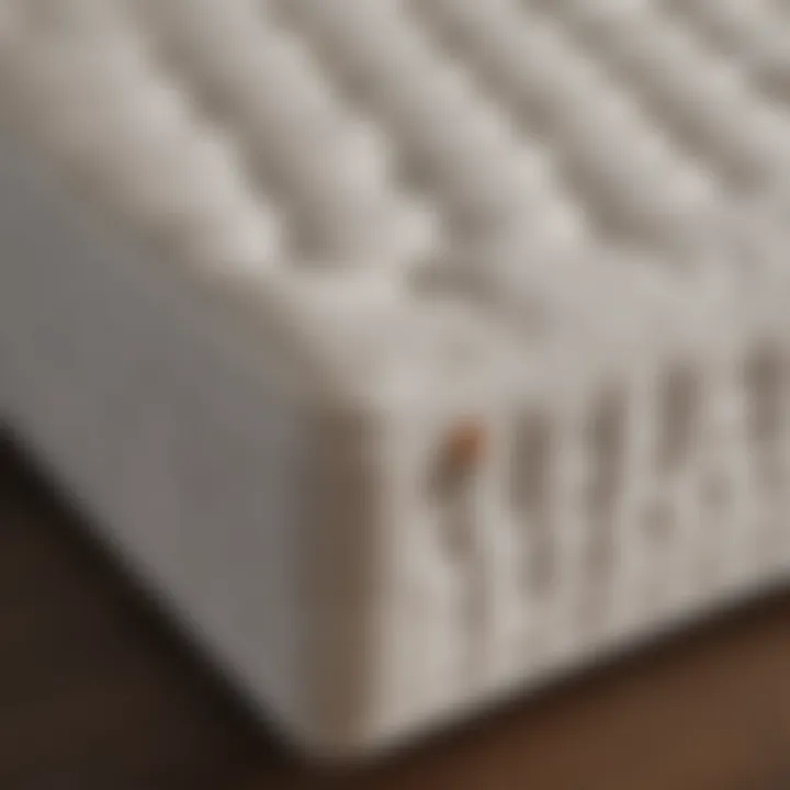 Close-up of Malm mattress materials highlighting quality and comfort