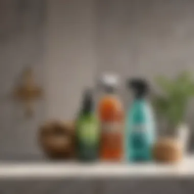 Eco-Friendly Cleaning Products for a Sustainable Bathroom Eco-friendly bathroom cleaning supplies arranged neatly