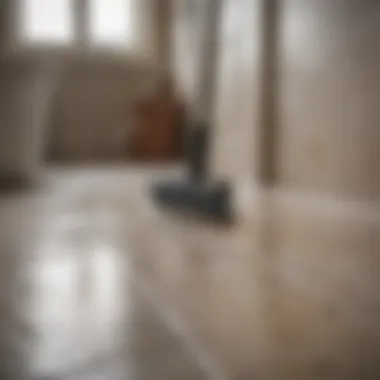 Effective Grout Cleaning Techniques for a Spotless Finish Detailed view of grout cleaning with specialized tools