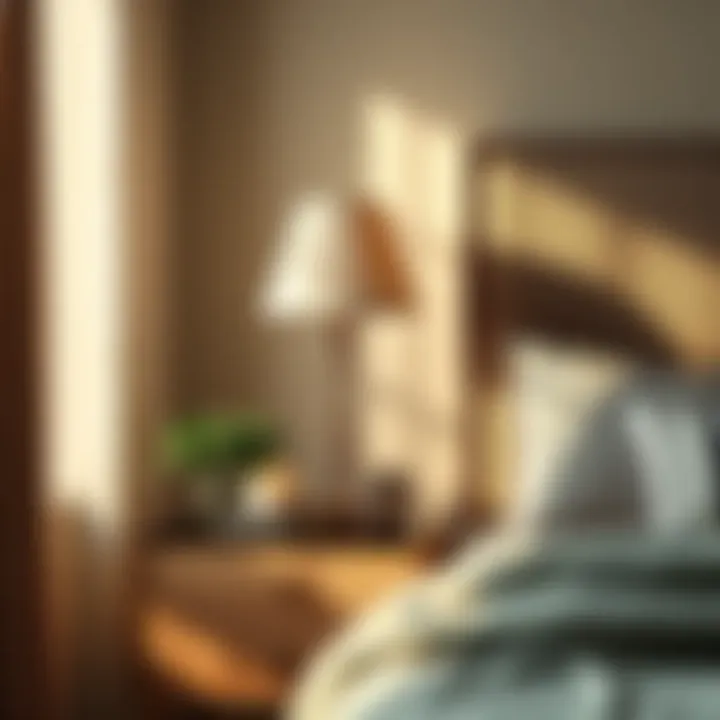 Cozy Nightstand with Lamp and Decorative Touches Cozy nightstand setup featuring a lamp and decorative items