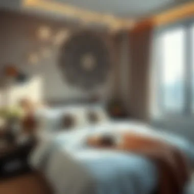 Enhancing Aesthetics in Small Bedrooms Decorative elements enhancing a small bedroom aesthetics