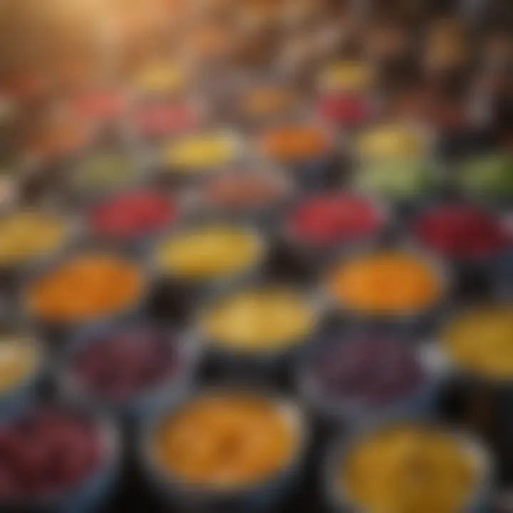 Vibrant jars of canned fruits ready for storage