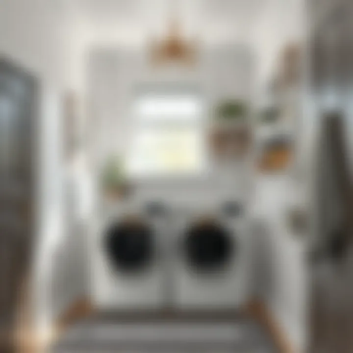 Efficient laundry room layout maximizing functionality