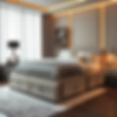 Stylish bed frame with built-in drawers for efficient storage