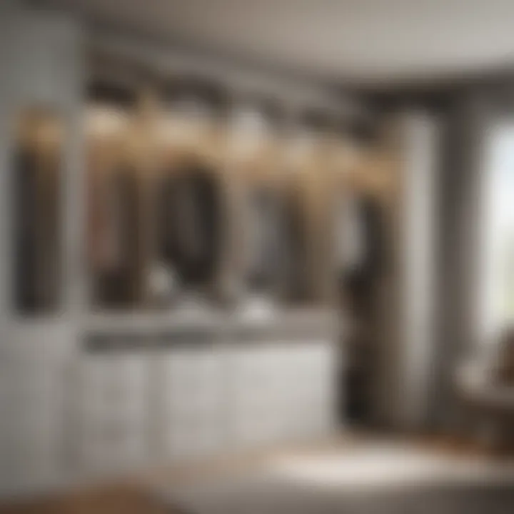 Stylish closet with personalized storage solutions