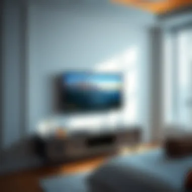 Compact TV Stand for Space Efficiency Compact TV stand maximizing bedroom space