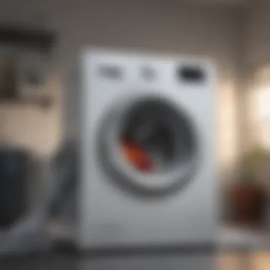 User-friendly controls of a portable laundry washing machine