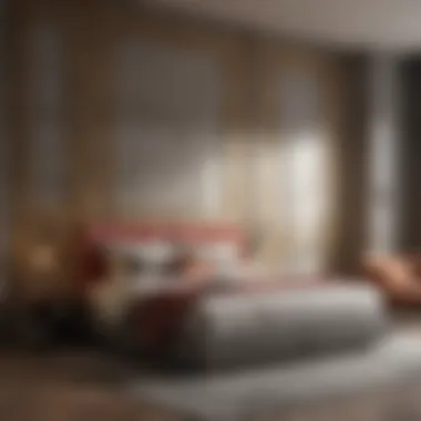 Stylish Bedroom Partition Design Modern bedroom with a stylish partition