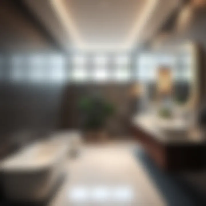 Contemporary pre-manufactured bathroom interior showcasing sleek designs and modern fixtures