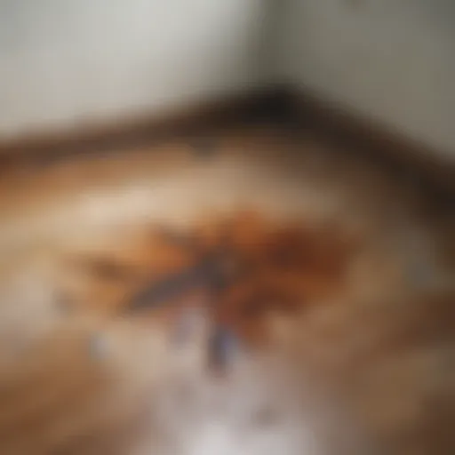 Illustration of a rotted bathroom floor showing signs of water damage