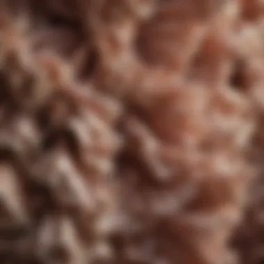 Close-up of fabric texture showcasing ruffles