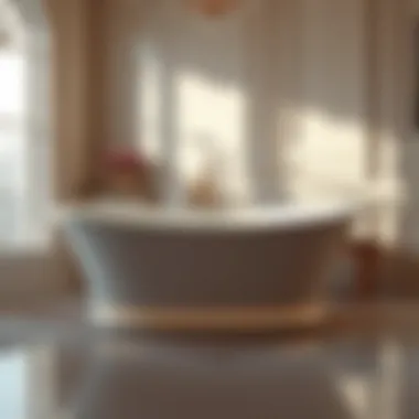 Luxurious bathtub designed for tall individuals