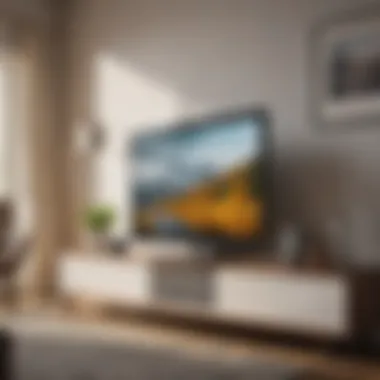 Functional TV Stand Highlighting Storage and Design Functional TV stand showcasing storage options and design