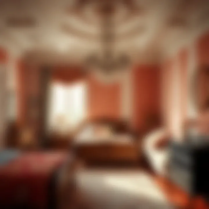 Color swatches displaying various shades suitable for bedroom decor