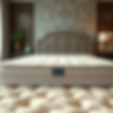 Different mattress materials displayed