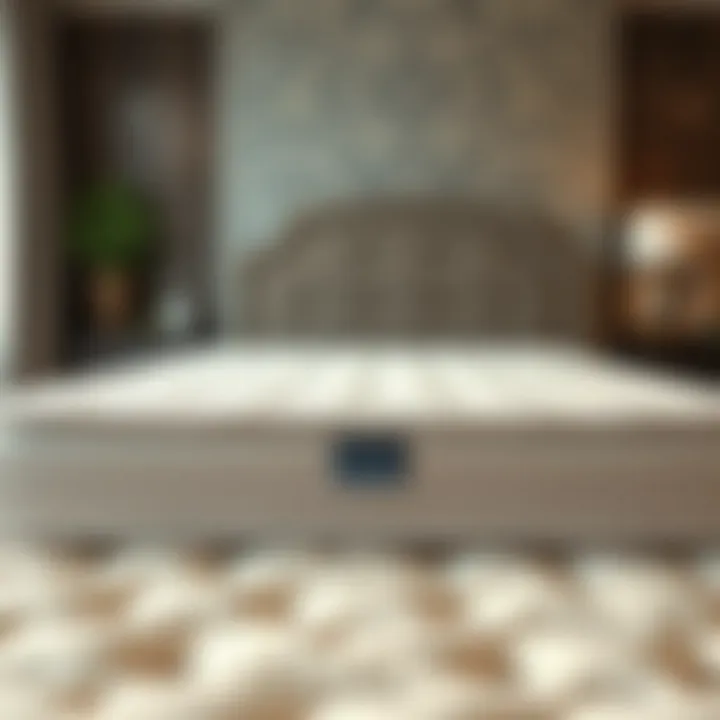 Different mattress materials displayed