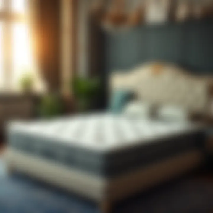 Mattress showcasing motion isolation features