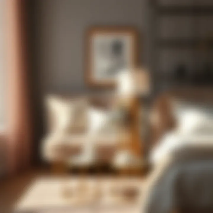 Elegant small accent table with decorative items