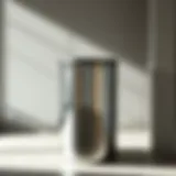 Elegant stainless steel bathroom trash can with a sleek lid