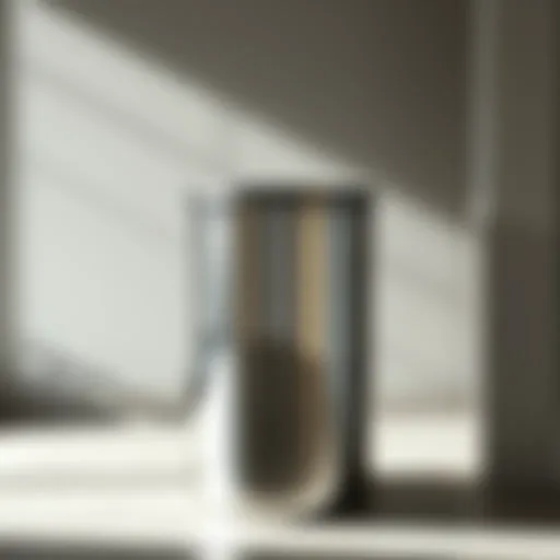 Elegant stainless steel bathroom trash can with a sleek lid