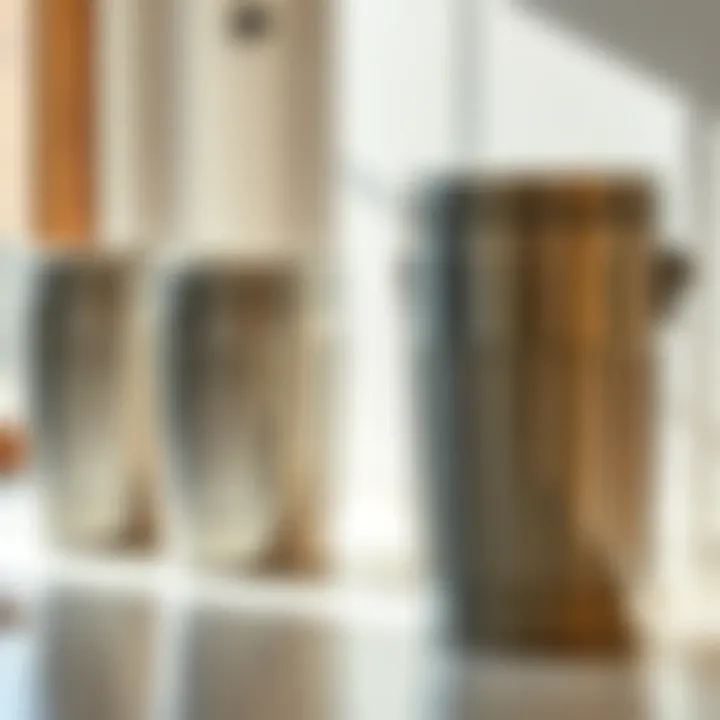 Diverse Styles of Stainless Steel Trash Cans Comparison of different styles of stainless steel trash cans