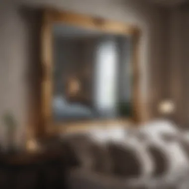 Mirrors for Depth and Light Enhancement Clever use of mirrors to enhance light and create a sense of depth in a small bedroom