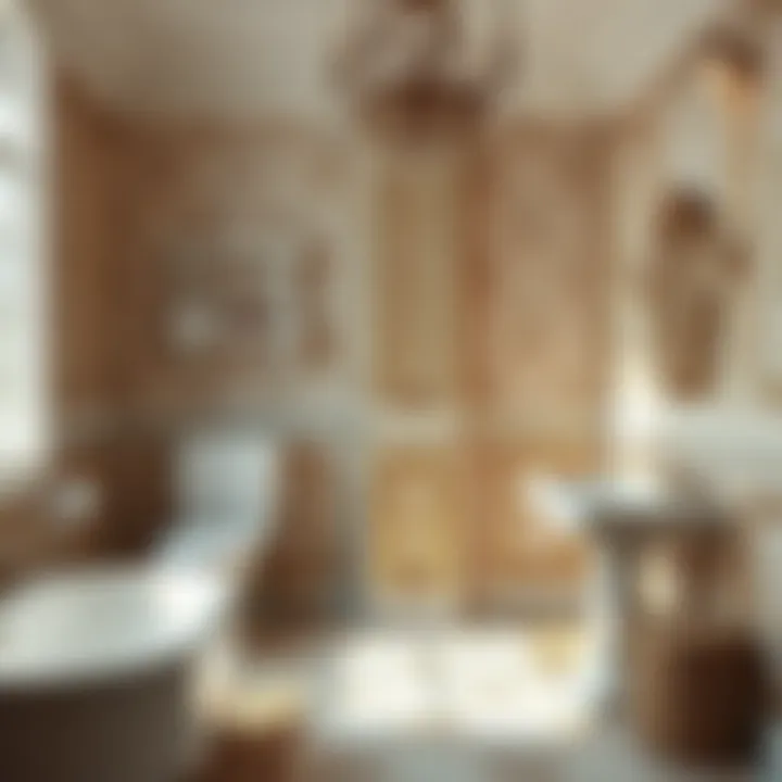 Before and after comparison of a bathroom cleaned with foam cleaners