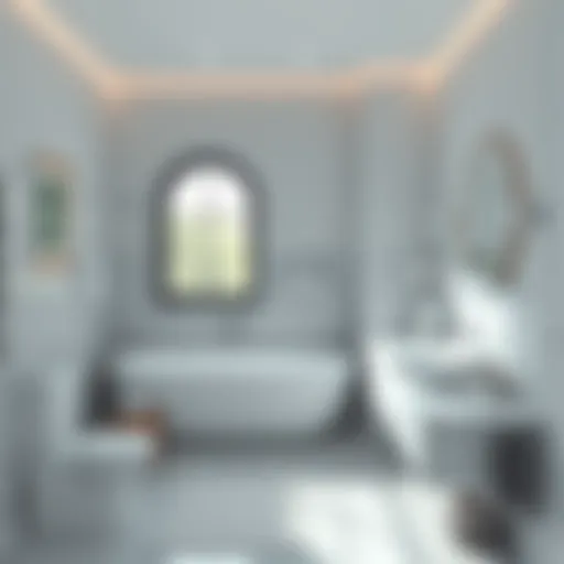 A visually appealing bathroom featuring pristine surfaces