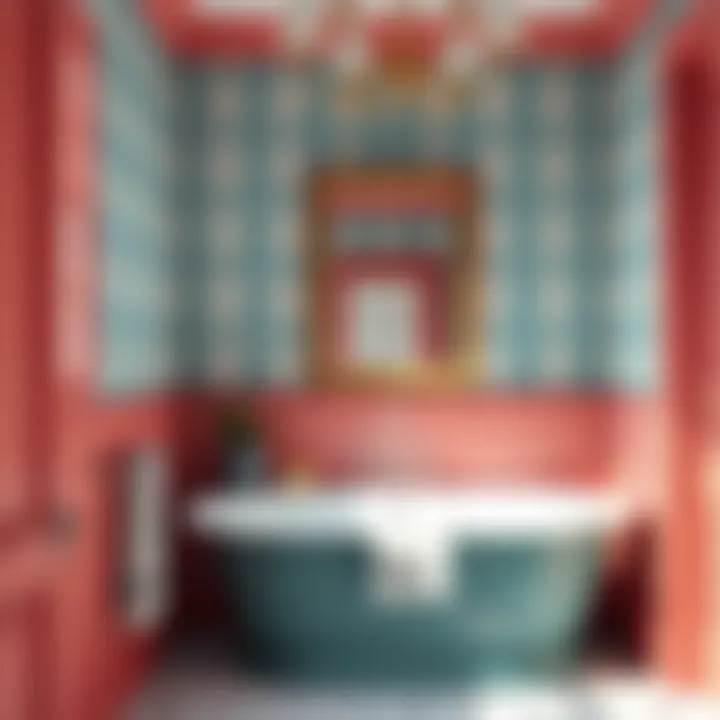 A beautifully coordinated color palette showcasing successful wallpaper application