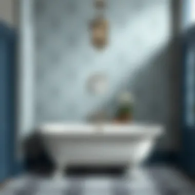 Durable vinyl wallpaper suitable for humid bathroom environments