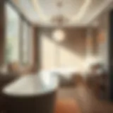 Elegant wet bath with modern fixtures and a serene ambiance