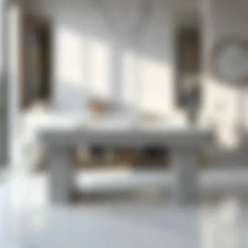 Luxurious marble bath table accentuating a modern bathroom