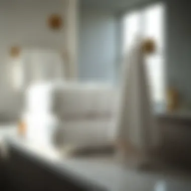 High-Quality Guest Towels Enhancing Bathroom Aesthetics High-quality guest towels enhancing bathroom aesthetics