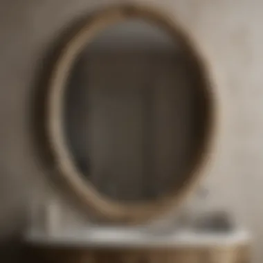 Modern Aesthetics: Oval Mirrors Enhancing Style Stylish decor with an oval mirror complementing modern aesthetics