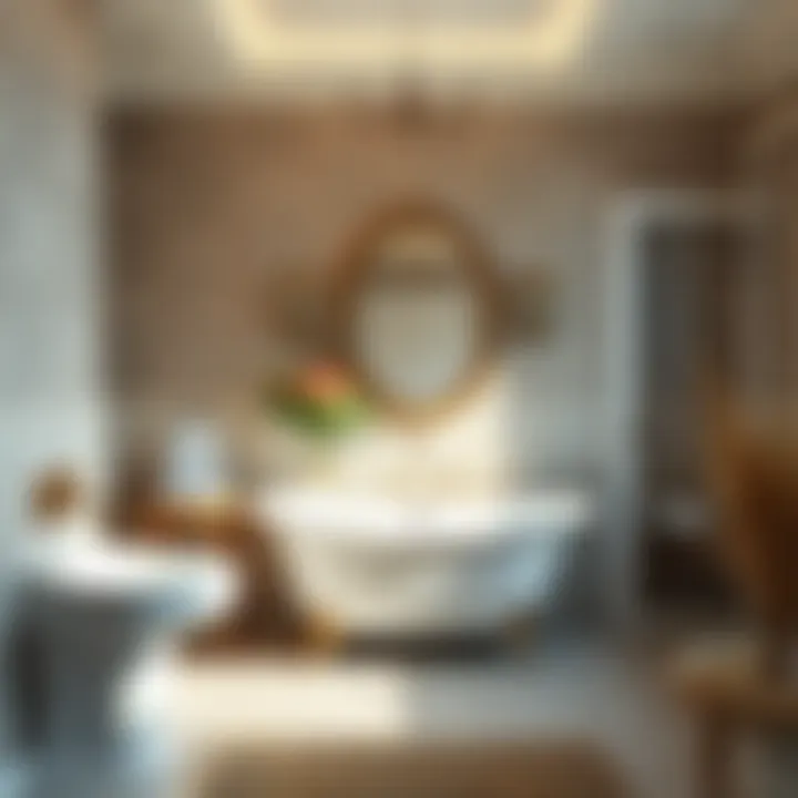 Elegant Tile Choices Elegant tile selection enhancing bathroom design