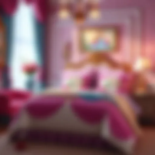 Enchanting Disney Princess bedding set featuring vibrant colors and designs