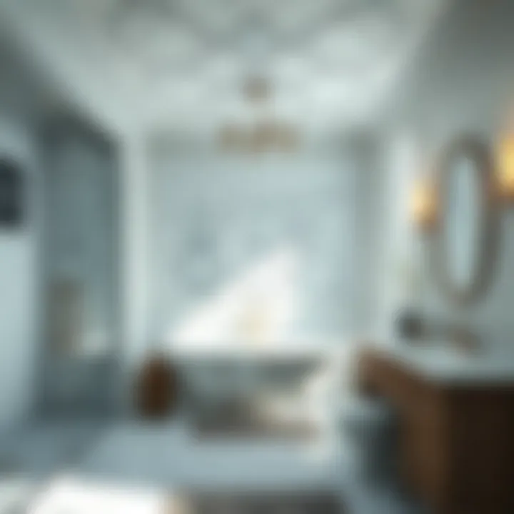 A comprehensive plan for bathroom renovation including layout and materials