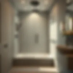 Elegant walk-in shower design with modern fixtures