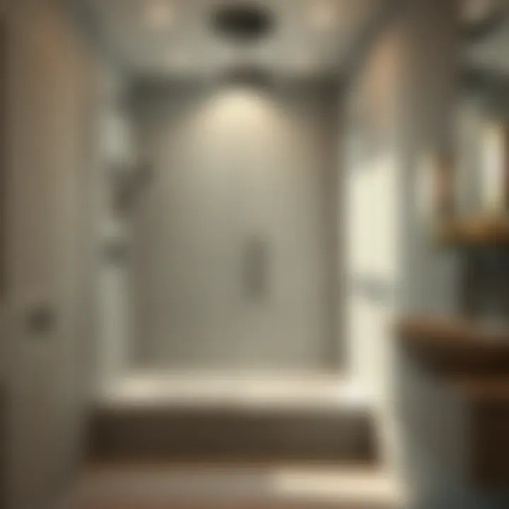 Elegant walk-in shower design with modern fixtures