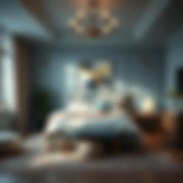 Serene bedroom with a calming color palette