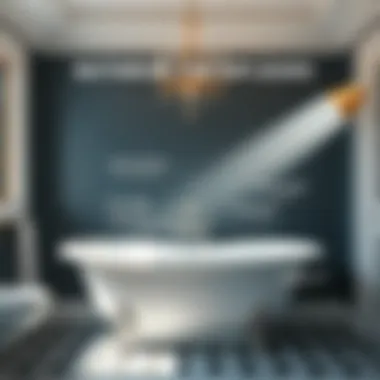 Diagram highlighting common sources of bathtub leaks