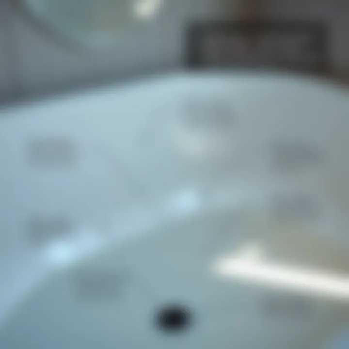 Diagram showcasing signs of a leaking bathtub drain