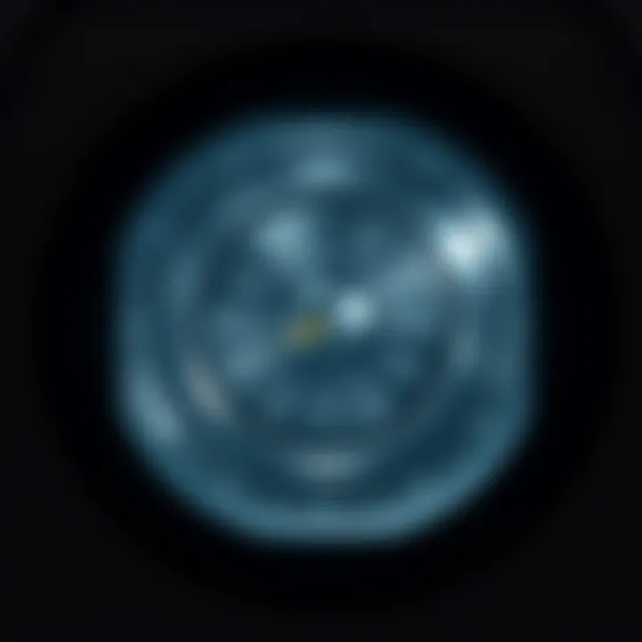 Circle symbol depicting tumble dryer settings