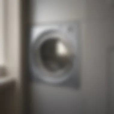 Close-up view of a laundry chute door installation showing precision