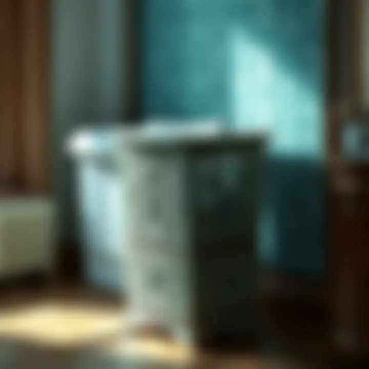 Efficient space utilization with a four compartment laundry hamper