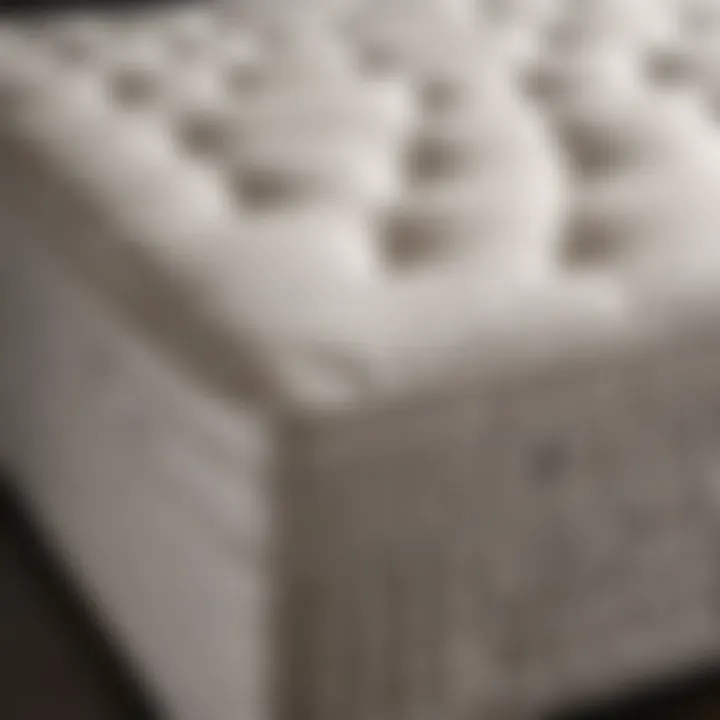 Close-up of high-quality materials used in the Urban Night Mattress