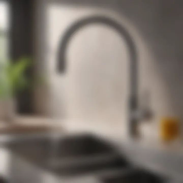 Different filtration technologies for kitchen faucets displayed.